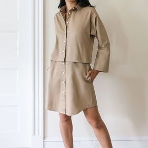 NWOT VETTA Capsule Convertible Shirt Dress
Button Front S